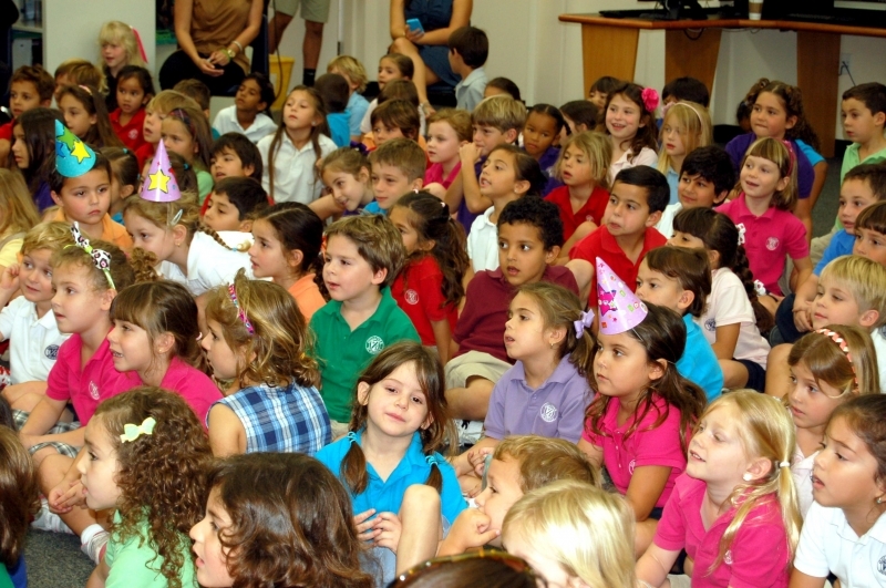 Elementary school assembly highlight in Bourbonnais, IL