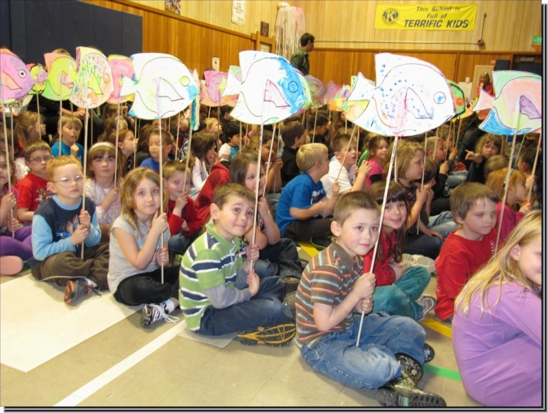 Elementary school assembly highlight in Traverse City, MI