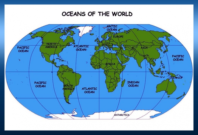 Student hand-outs during a typical program session:  WORLD OCEANS