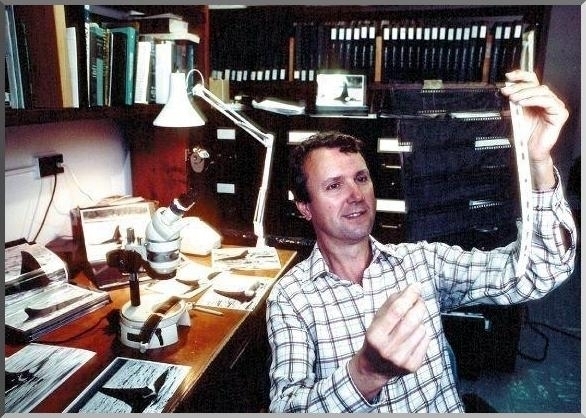 Dr. Michael A. Bigg in his Nanaimo, BC office