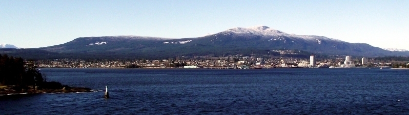 Nanaimo, BC with Mt. Benson in the background